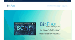 Desktop Screenshot of biofusemedical.com
